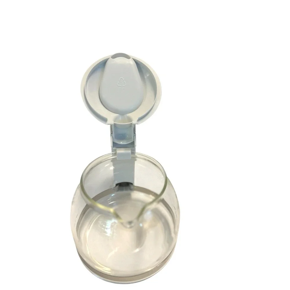 DeLonghi 4 Cup Replacement Glass Carafe - White